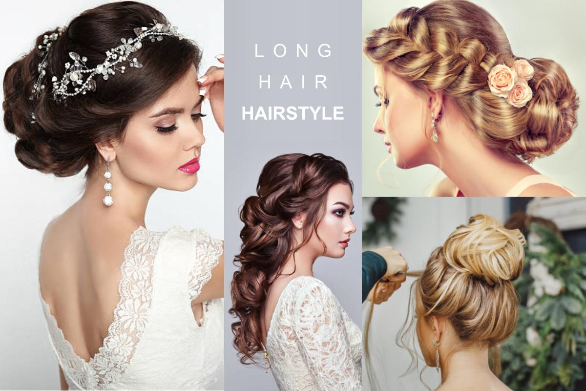 Wedding hairstyles for brides with long hair