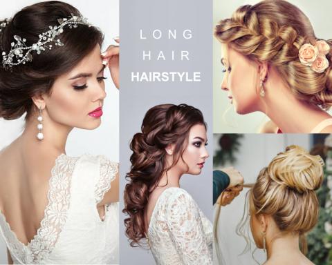 Wedding hairstyles for brides with long hair